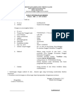 Format Surat Keterangan