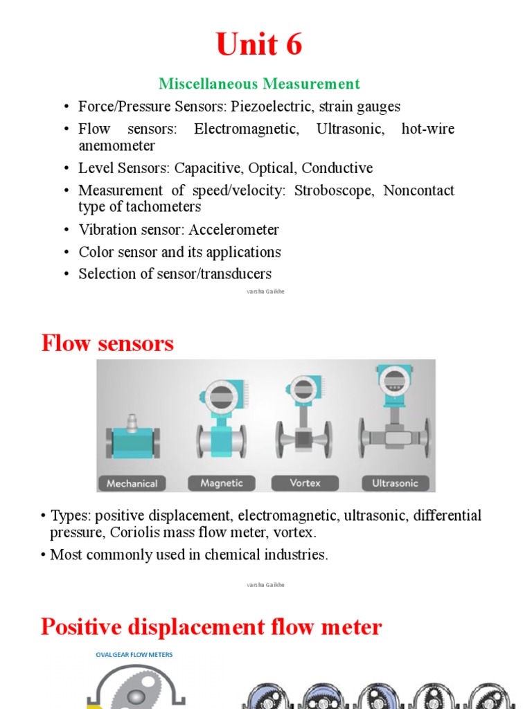 Unit 6 PDF Flow Measurement Accelerometer