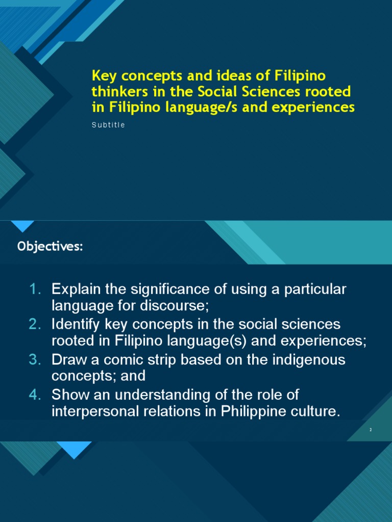 Key Concepts and Ideas of Filipino Thinkers in PDF Philippines
