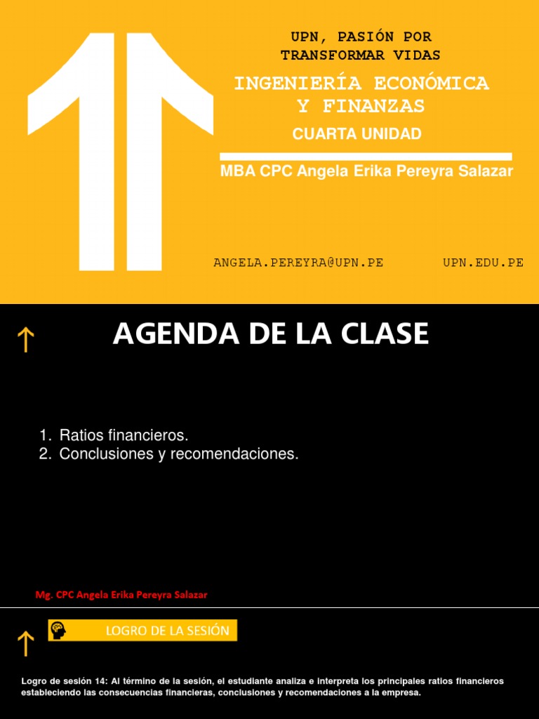 Análisis de Ratios Financieros UPN | PDF | Liquidez de mercado | Deuda