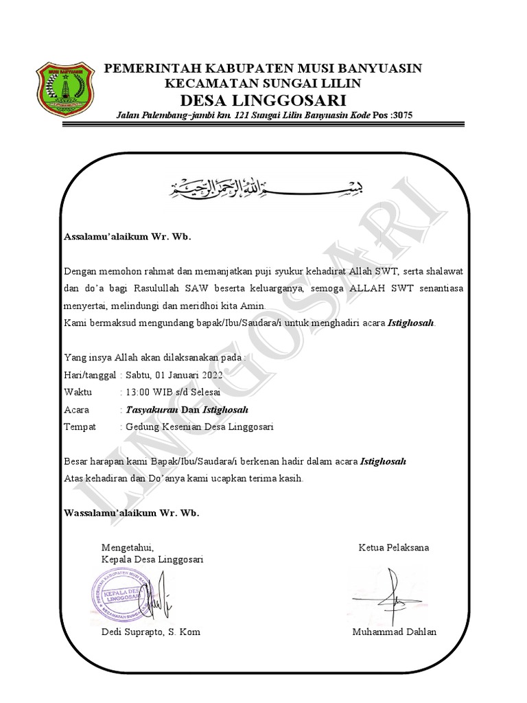 Undangan desa | PDF