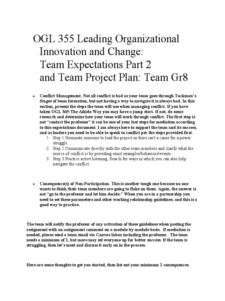 Module 1b team project choosing an organization and team