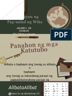 Kasaysayan NG Pag-Unlad NG Wika