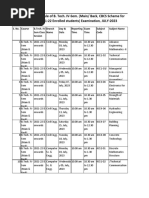 Btech Schedule IV Sem Mains