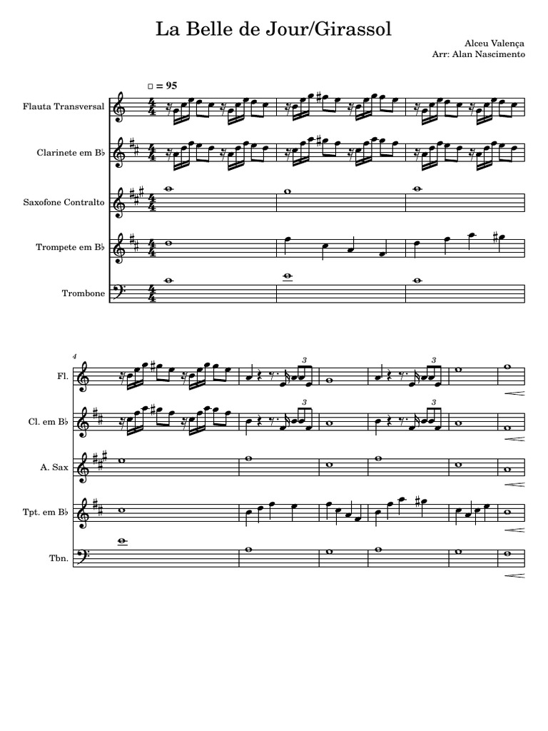 La Belle de Jour e Girassol PDF Música popular Jazz