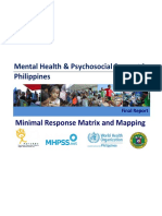 Mhpss Philippines Mapping Final Version