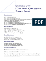 Dice Roll Expressions