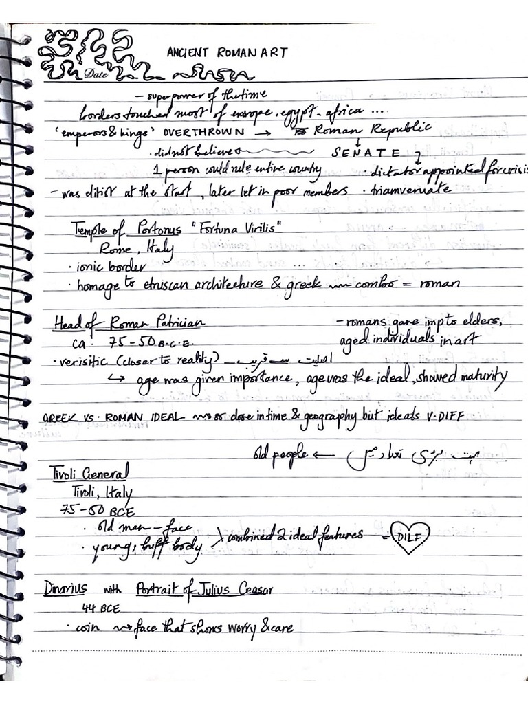 History of Art Notes (Second Half of The Semester) PDF