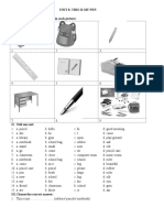 Unit 8. This Is My Pen I. Write The Name of The Thing in Each Picture