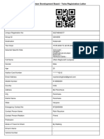 Yatra Registration Letter - UTDB-10