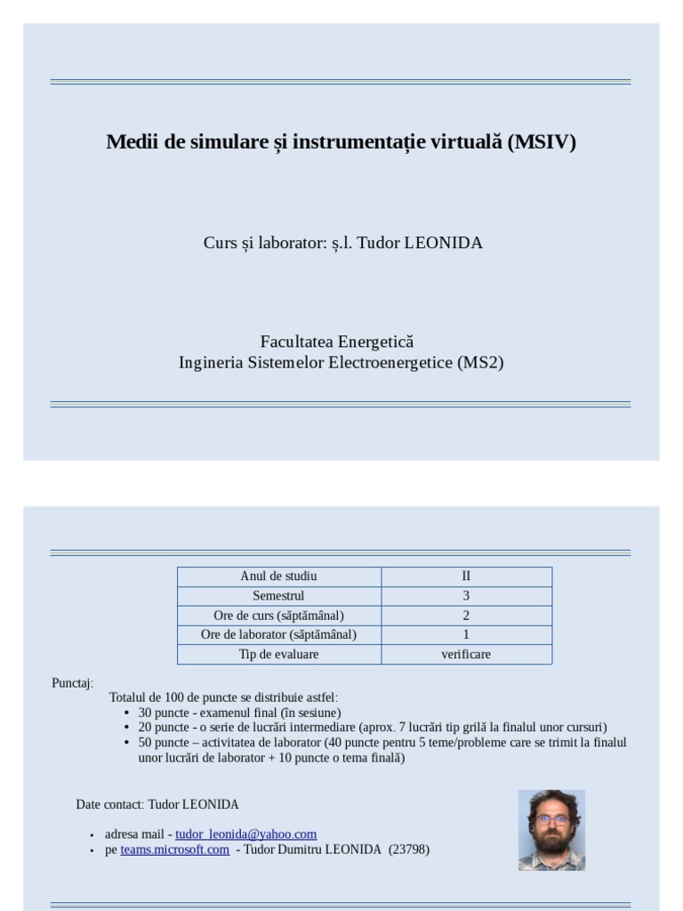 MSIV Prezentare All | PDF