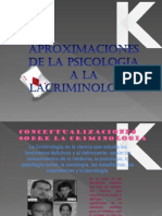 Aproximaciones de La Psicologia a La Criminologia