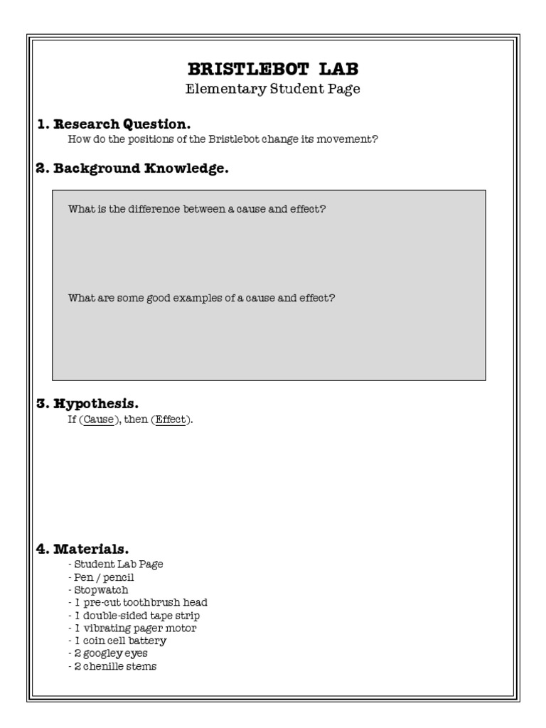 Bristlebot__Elementary_School PDF Science Cognition