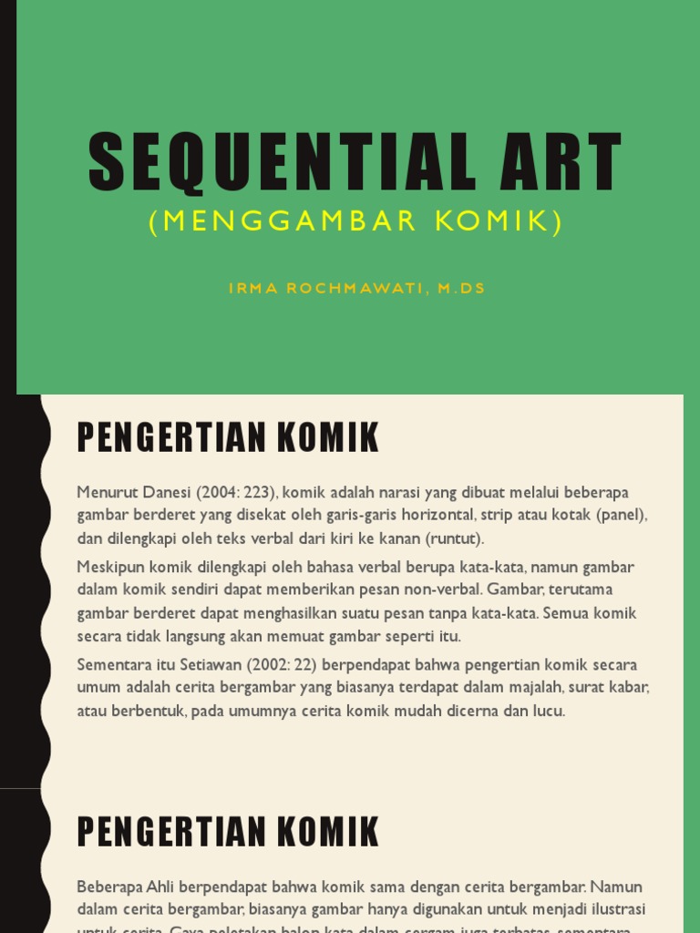 Pengertian dan Teknik Menggambar Komik | PDF | Seni | Fiksi Umum