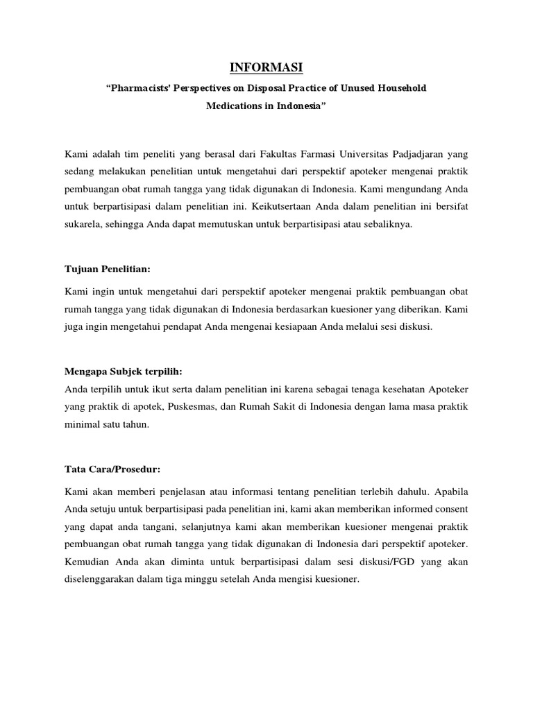 Informasi Penelitian | PDF