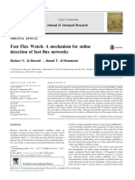 Fast Flux Watch A Mechanism For Online Detection o - 2014 - Journal of Advanced