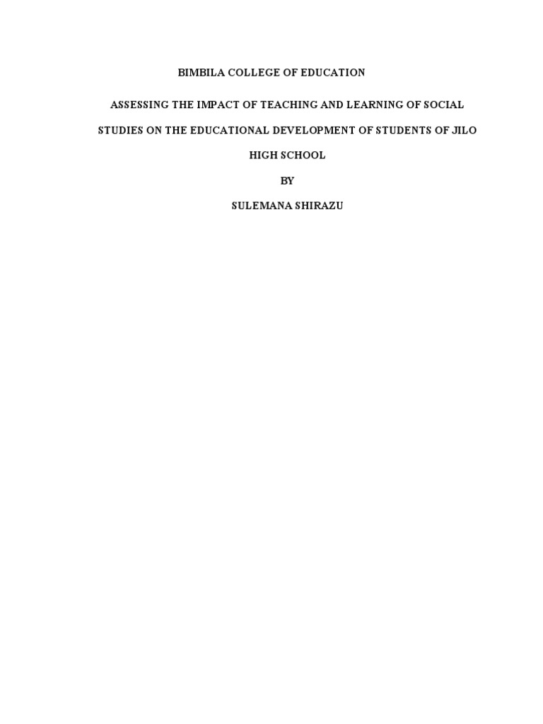 Impact of Social Studies on Education | PDF | Social Sciences | Prejudices