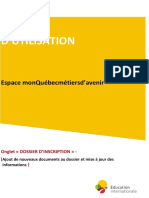 Guide - Inscription - Ajout de Documents .