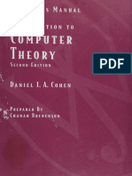 Introduction To Computer Theory by Cohen Solutions Manual
