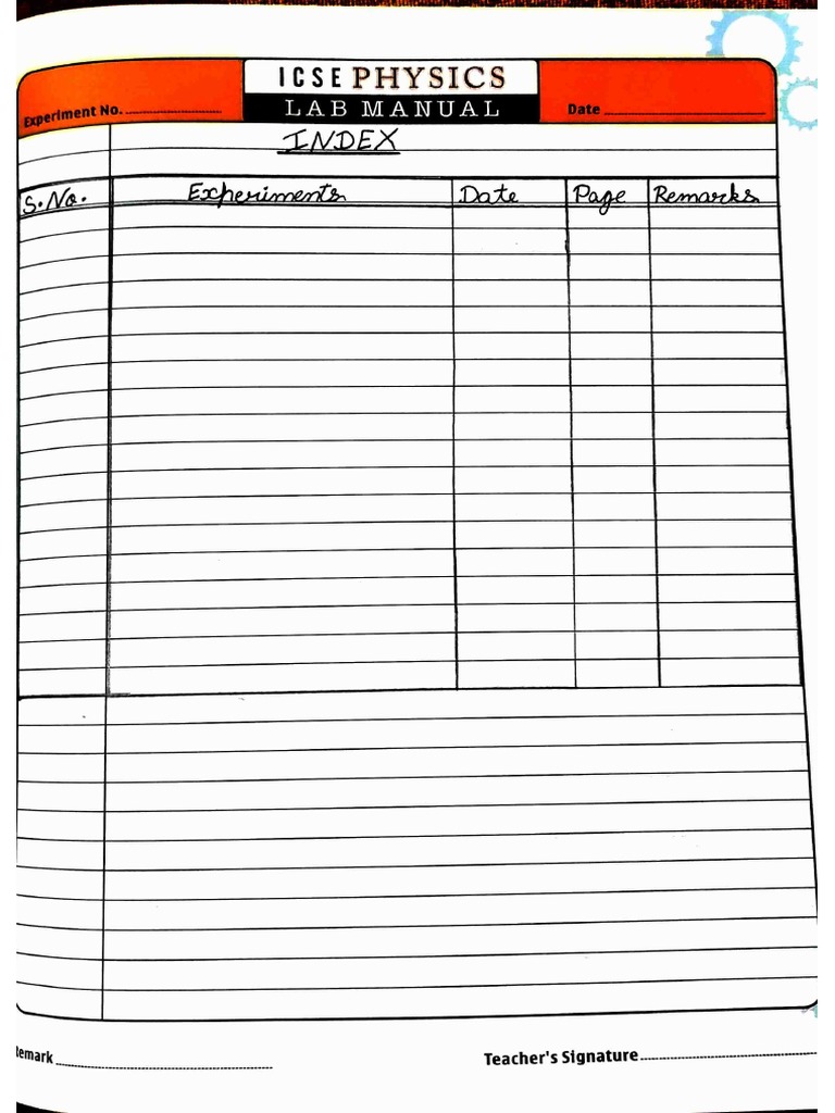 Physics Lab Manual PDF