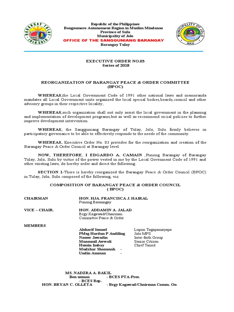 Bpoc eo pdf government justice