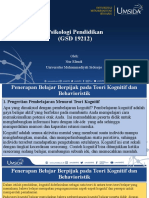 Perberdaan Karakteristik Individu Dan Penerapan Belajar Berpijak Padateori Kognitif Dan Behaviorstik)