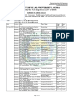 Tentative Date-sheet-PG and BA LLB (3 Years) - 2nd Sem. (Full) 13.06.2023