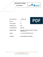 Hydrostatic Testing Procedure