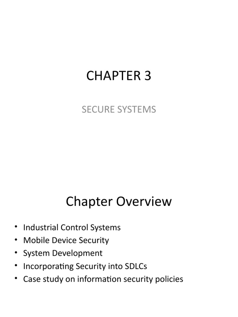 Chapter 3 | PDF | Scada | Computer Security