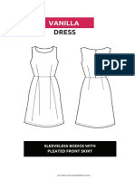 D #6 Pattern Drafting From Scratch Vanilla Dress