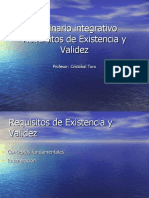 Seminario Integrativo Requisitos de Existencia y de Validez Acto Juridico