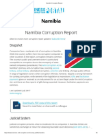 Namibia Corruption Report