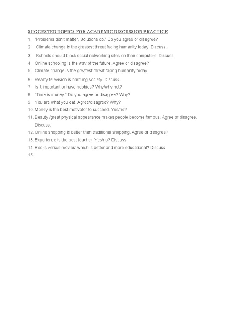 Topics for practice 2 pdf