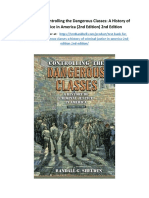 Test Bank For Controlling The Dangerous Classes A History of Criminal Justice in America 2nd Edition 2nd Edition