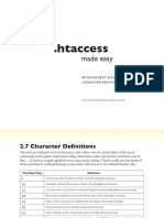 Htaccess Character Definitions
