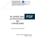 Planificare Consiliere 2022