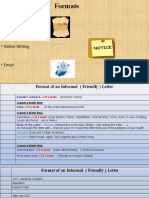 Letter, Notice and Email Formats (3rd June 2022)