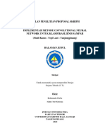 PROPOSAL SKRIPSI ROHMANDO PURBA - IMPLEMENTASI METODE CONVOLUTIONAL NEURAL NETWORK UNTUK KLASIFIKASI JENIS SAMPAH - Refisi1