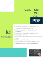 Clil - Cbi - CLL - PBL