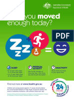 24 Hour Movement Guidelines Children and Young People 5 To 17 Years Poster For Educators A3 Format