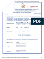 SSM Admission Form