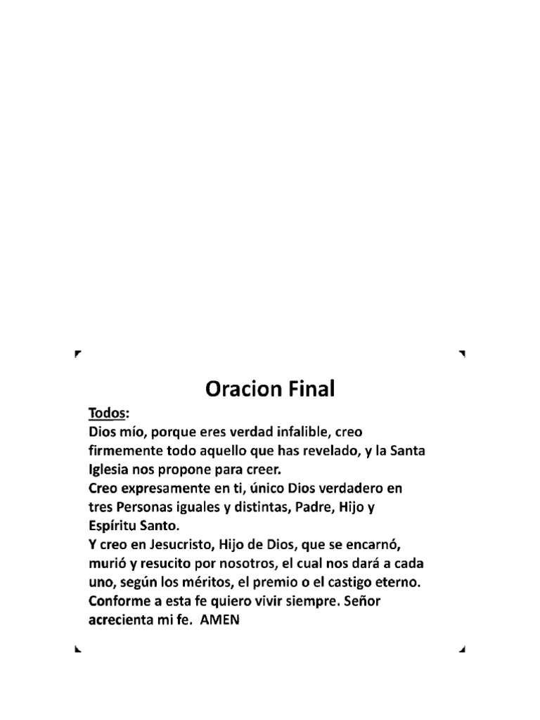 Oraciones | PDF
