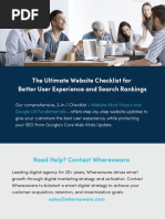 Whereoware The Ultimate Website Checklist