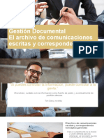Diapositiva El Archivo de Comunicaciones Escritas y Correspondencia