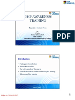 GMP Awareness Online Class Simplified Notes