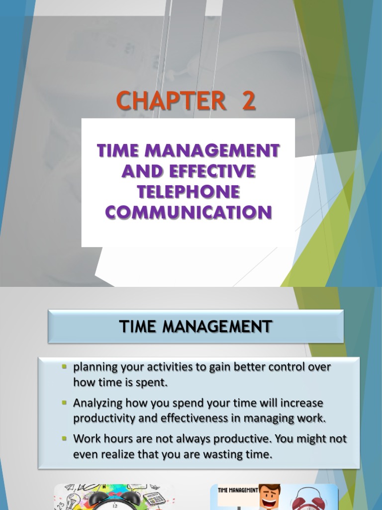 Chapter 2 Time Management (Part 1) | PDF | Workflow | Photocopier
