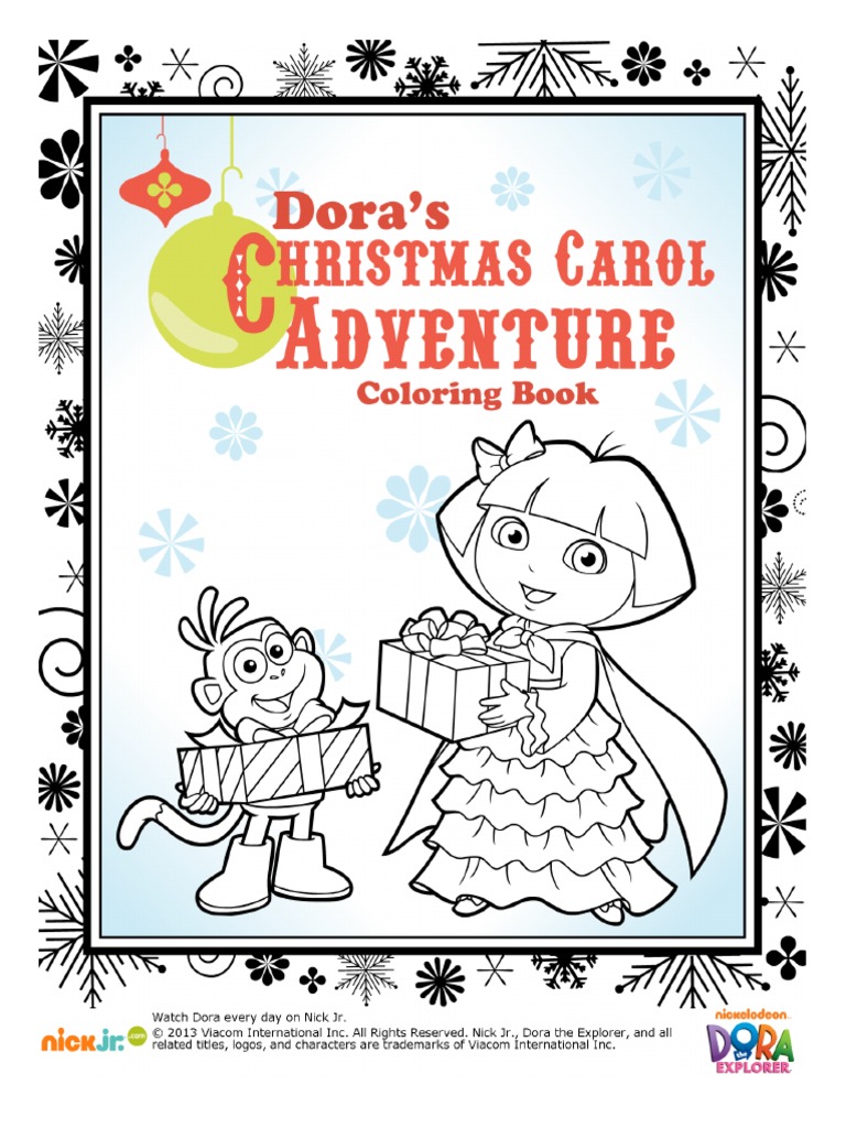 Dora Christmas Coloring Pack | PDF
