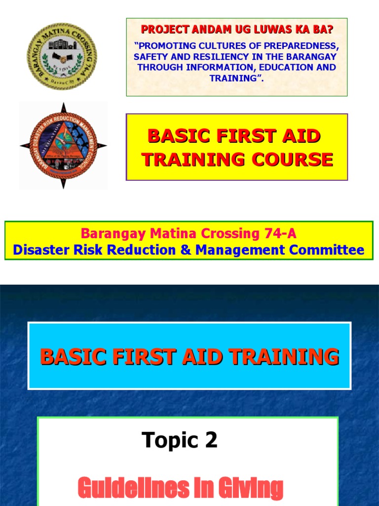 First Aid Training Guidelines | PDF | First Aid | Injury
