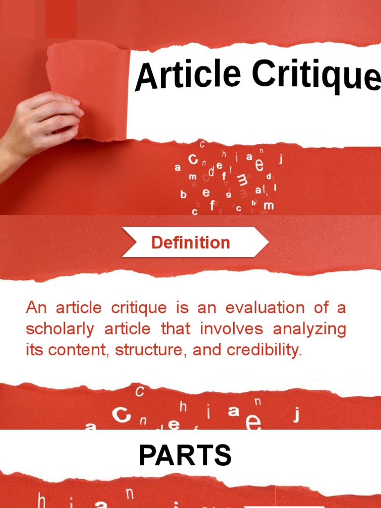 What Is Article Criticism | Article Critique Examples – GSET
