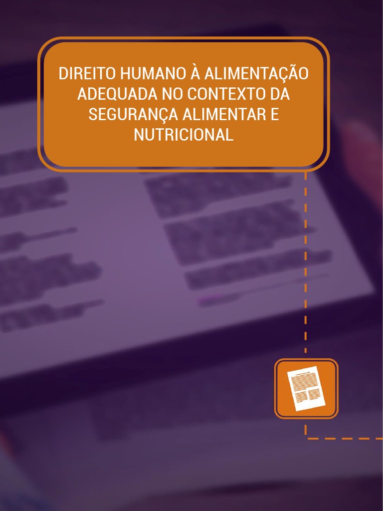 DIREITO HUMANO A ALIMENTACAO ADEQUADA NO